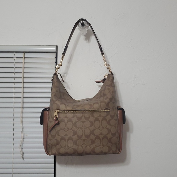 Coach Pennie Signature Redwood Shoulder Crossbody Bag - Picture 2 of 9